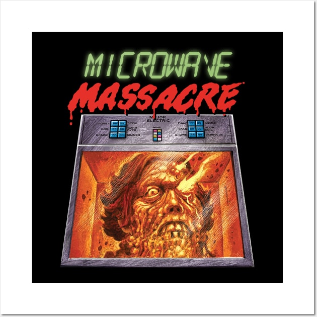 Microwave Massacre ))(( Cult Classic Comedy Horror Fan Art Wall Art by darklordpug